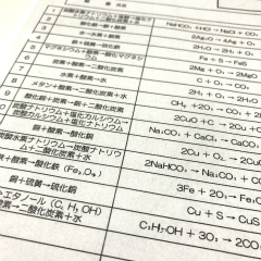 Yさんと化学反応式(久米川教室)